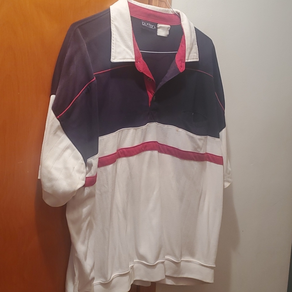 White and Blue Polo Shirt